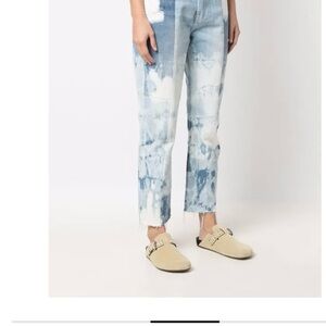 frame patchwork denim jeans great condition